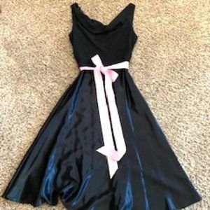 Black Satin Dress